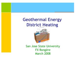 Geothermal Energy District Heating