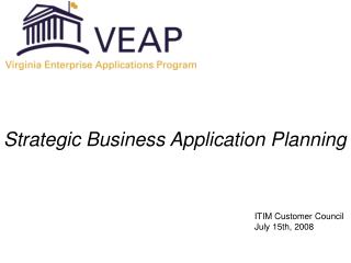 Strategic Business Application Planning