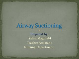 Airway Suctioning