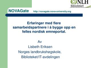 NOVAGate novagate.nova-university