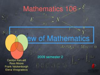 Mathematics 106