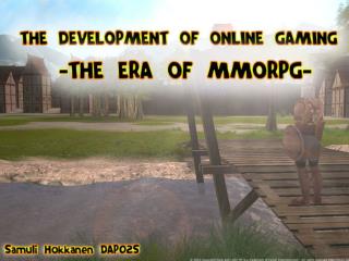 Online game development