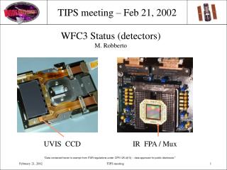 TIPS meeting – Feb 21, 2002