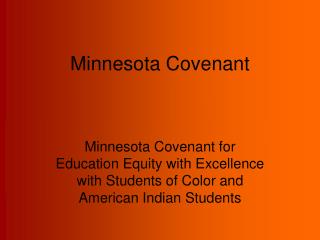 Minnesota Covenant