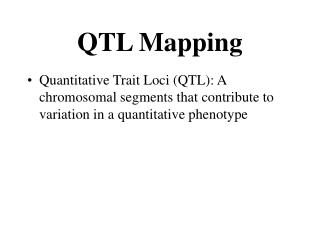 QTL Mapping