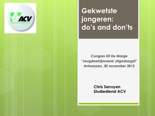 Gekwetste jongeren: do’s and don’ts