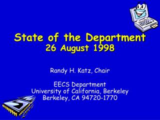 State of the Department 26 August 1998