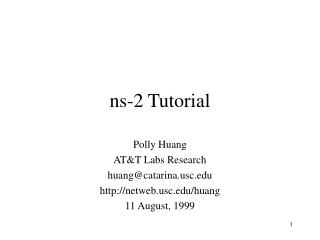 ns-2 Tutorial