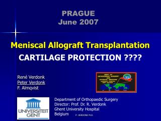 Meniscal Allograft Transplantation