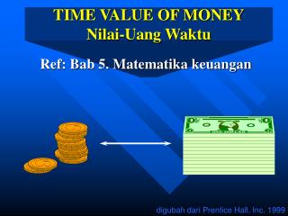 TIME VALUE OF MONEY Nilai-Uang Waktu