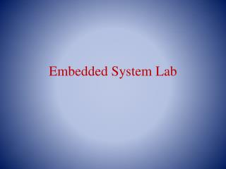 Embedded System Lab