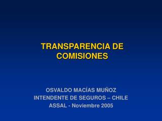 TRANSPARENCIA DE COMISIONES