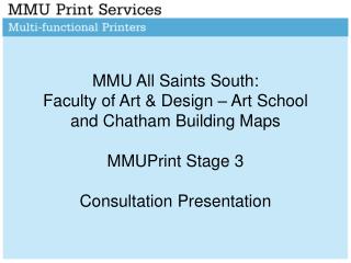 Introduction &amp; Recap of MMUPrint at the Faculty of Art &amp; Design:
