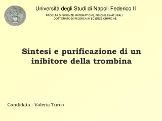 Universit à degli Studi di Napoli Federico II