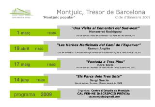 “Els Parcs dels Tres Sots” Sergi Garcia Lloc de sortida: Terrassa - Mirador davant del MNAC