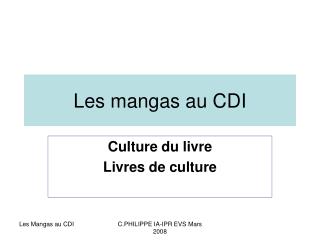 Les mangas au CDI