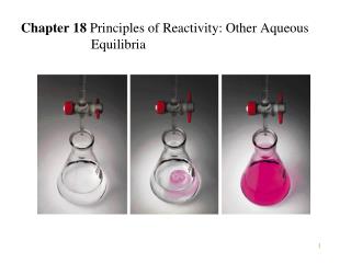 Chapter 18 Principles of Reactivity: Other Aqueous 		Equilibria