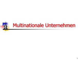 Multinationale Unternehmen