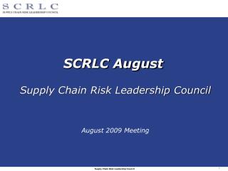 SCRLC August