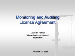 Monitoring and Auditing License Agreement