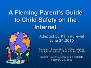 A Fleming Parent’s Guide to Child Safety on the Internet