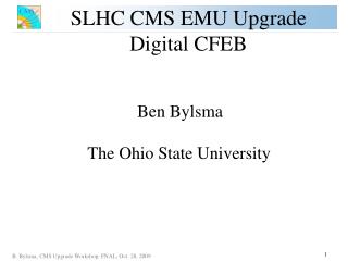 SLHC CMS EMU Upgrade Digital CFEB