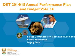 DST 2014/15 Annual Performance Plan and Budget Vote 34