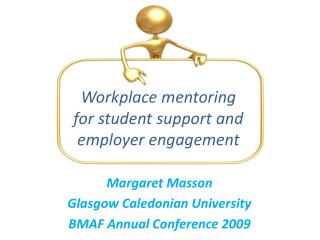 Workplace mentoring for student support and employer engagement