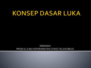 KONSEP DASAR LUKA