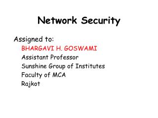 Network Security