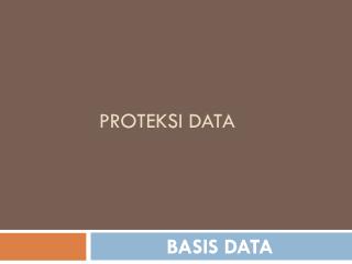 Proteksi data