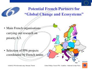 Potential French Partners for “Global Change and Ecosystems”