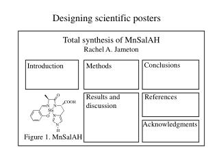 Designing scientific posters