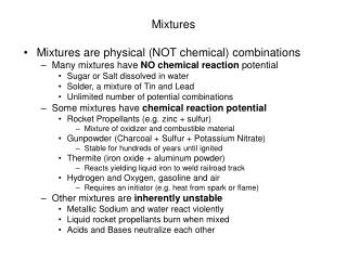 Mixtures