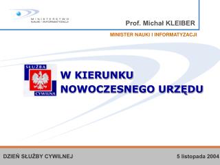 Prof. Michał KLEIBER