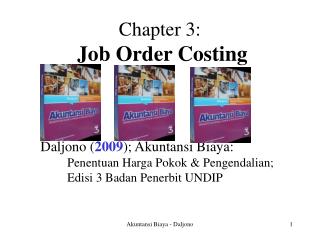 Chapter 3: Job Order Costing