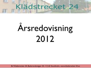 Årsredovisning 2012