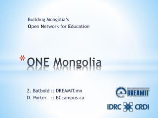 ONE Mongolia