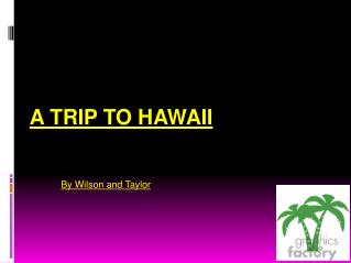 A Trip To Hawaii