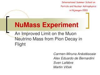 An Improved Limit on the Muon Neutrino Mass from Pion Decay in Flight