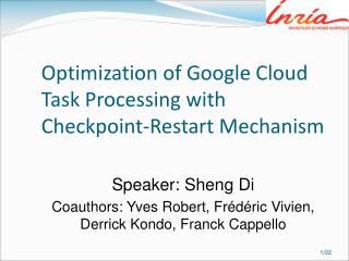 Optimization of Google Cloud Task Processing with Checkpoint-Restart Mechanism