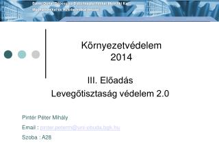 Környezetvédelem 2014