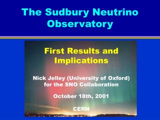 The Sudbury Neutrino Observatory