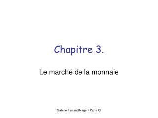 Chapitre 3.