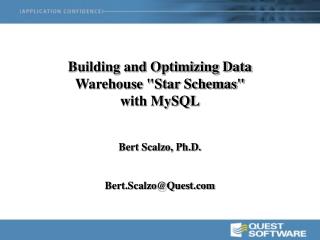 Building and Optimizing Data Warehouse &quot;Star Schemas&quot; with MySQL