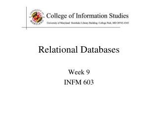 Relational Databases