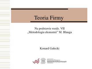 Teoria Firmy