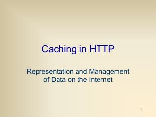 Caching in HTTP