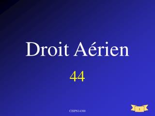 Droit Aérien