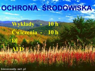 OCHRONA ŚRODOWISKA